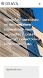 Mobile Screenshot of oravaasuntorahasto.fi